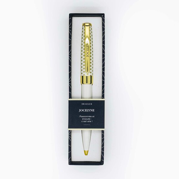 Stylo personnalisé prénom de femme au choix - Pastel Chic - Jocelyne - Draeger