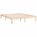 vidaXL Cadre de lit sans matelas 160x200 cm bois massif de pin
