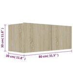 vidaXL Ensemble de meubles TV 3 Pièces Chêne sonoma Bois d'ingénierie