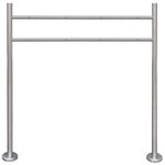 Support en acier inoxydable pour boîte aux lettres 120 x 100 cm