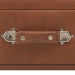 vidaXL Table basse Marron 80x40x46 cm Similicuir