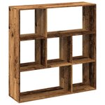 vidaXL Étagère séparatrice de pièce vieux bois 102x29x103 5 cm