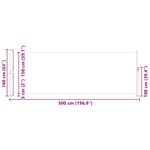 vidaXL Auvent latéral rétractable 160 x 500 cm Rouge