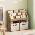 vidaXL Bibliothèque pour enfants Chêne artisanal 72 5 x 29 5 x 69 cm