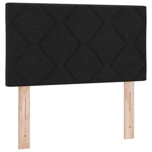 vidaXL Tête de lit Noir tissu