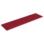 vidaXL Panneaux muraux 12 Pièces Rouge bordeaux 60x15 cm Velours 1 08 m²