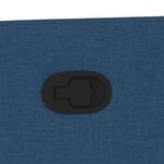 vidaXL Fauteuil inclinable Bleu Tissu