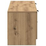 vidaXL Meuble TV Chêne Artisan 140x35x40 cm Bois d'ingénierie