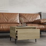 vidaXL Tables d'appoint 2 Pièces Chêne sonoma 50x46x35 cm Bois ingénierie