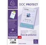 Sachet De 10 Étuis De Protection Simples Pvc Haute Qualité 30/100e - A5 - Cristal - X 5 - Exacompta