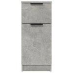 vidaXL Buffets 2 Pièces Gris béton 30x30x70 cm Bois d'ingénierie