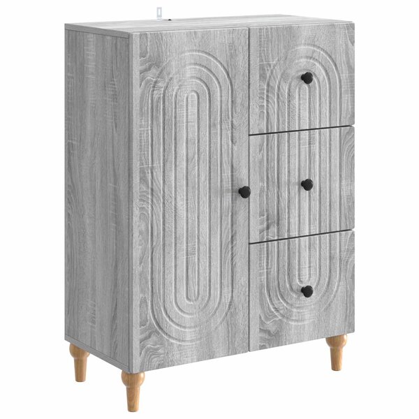 vidaXL Buffet Sonoma gris 66 x 34 5 x 90 cm Bois d'ingénierie
