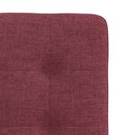 vidaXL Chaises à manger lot de 2 rouge bordeaux tissu