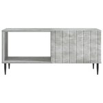 vidaXL Table basse Gris béton 90 x 50 x 40 cm Bois d'ingénierie
