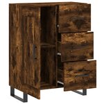 vidaXL Buffet chêne fumé 69 5x34x90 cm bois d'ingénierie