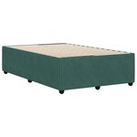 vidaXL Cadre de lit vert foncé 120x190 cm velours