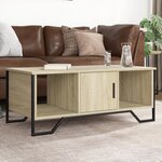 vidaXL Table basse chêne sonoma 100x51x40 cm bois d'ingénierie