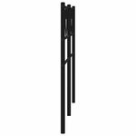 vidaXL Tête de lit de remplacement métal noir 200 cm