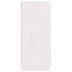 vidaXL Armoires latérales 3 Pièces blanc Bois de pin massif