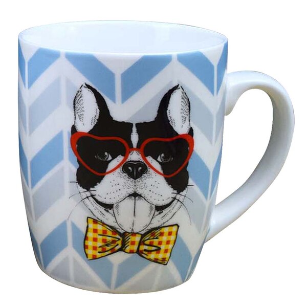 Tasse en céramique bouledogue eccentric dog