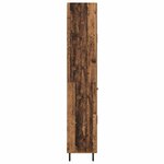 vidaXL Haut Armoire 2 Pièces Bois Ancien Bois Aggloméré et Verre