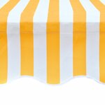 vidaXL Toile d'auvent Orange et blanc 350x250 cm