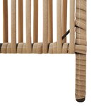 vidaXL Cloison de séparation 5 panneaux beige résine tressée