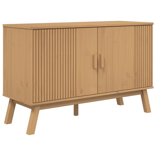 vidaXL Buffet OLDEN marron 114x43x73 5 cm bois massif de pin