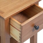 vidaXL Table de chevet 36x30x47 cm Bois de chêne massif
