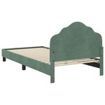 vidaXL Cadre de lit pour enfants avec tête de lit Vert Mer 90 x 190 cm