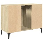 vidaXL Meuble d'évier chêne sonoma 80x33x60 cm bois d'ingénierie