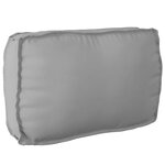 vidaXL Set de coussins de palette 3 Pièces Gris Tissu Oxford