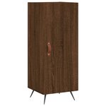 vidaXL Buffet Chêne marron 34 5x34x90 cm Bois d'ingénierie