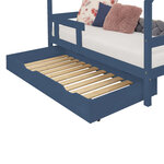 Tiroir de lit 120 x 200 avec sommier BUDDY - bleu marine