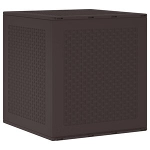 vidaXL Boîte de rangement Marron 55 x 53 x 57 cm Polypropylène