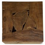 vidaXL Table basse 50x50x35 cm Teck véritable Marron