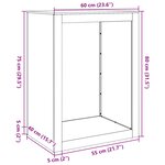 vidaXL Portant de bois de chauffage vert 60x40x80 cm acier