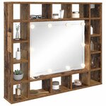 vidaXL Armoire Miroir Bois ancien 91 x 15 x 76 5 cm Bois d'ingénierie