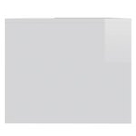 vidaXL Table basse Blanc brillant 90x50x41 5 cm Aggloméré