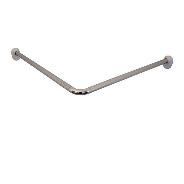RIDDER Tringle de rideau de douche d'angle Chrome 90x90x2 5 cm