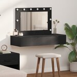 vidaXL Table de Toilette Noir 100 x 40 x 70 cm Bois d'ingénierie