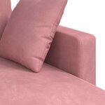 vidaXL Canapé Rose 198 x 134 x 80 cm Velours
