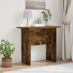 vidaXL Table console Chêne fumé 93 x 40 x 75 cm Bois d'ingénierie