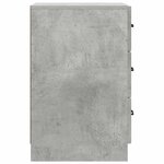 vidaXL Cabinet de chevet avec tiroir Gris béton 43 x 41 x 63 5 cm