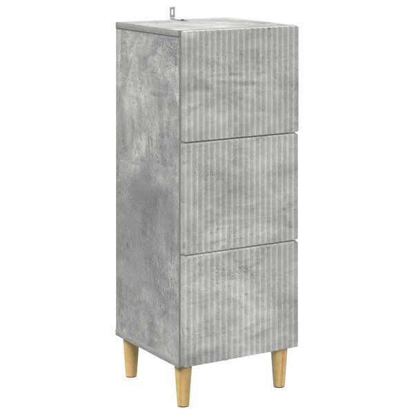 vidaXL Armoire à tiroirs Gris béton 33 x 34 5 x 90 cm