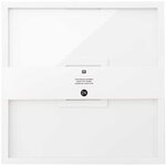 Livre d'or cadre carré bois blanc - 30 x 30 cm