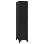 vidaXL Armoire à casiers Noir 38x45x180 cm Acier