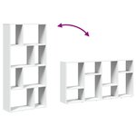 vidaXL Bibliothèque Blanc 60x20x120 5 cm Bois d'ingénierie