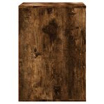 vidaXL Commode d'angle chêne fumé 60x41x58 cm bois d'ingénierie