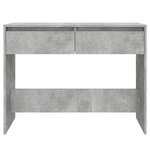 vidaXL Table console gris béton 100x35x76 5 cm bois d'ingénierie